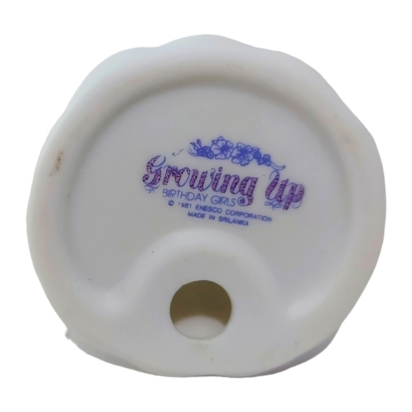Vintage 1981 Enesco Growing Up Birthday Girl 4 - Picture 5 of 5